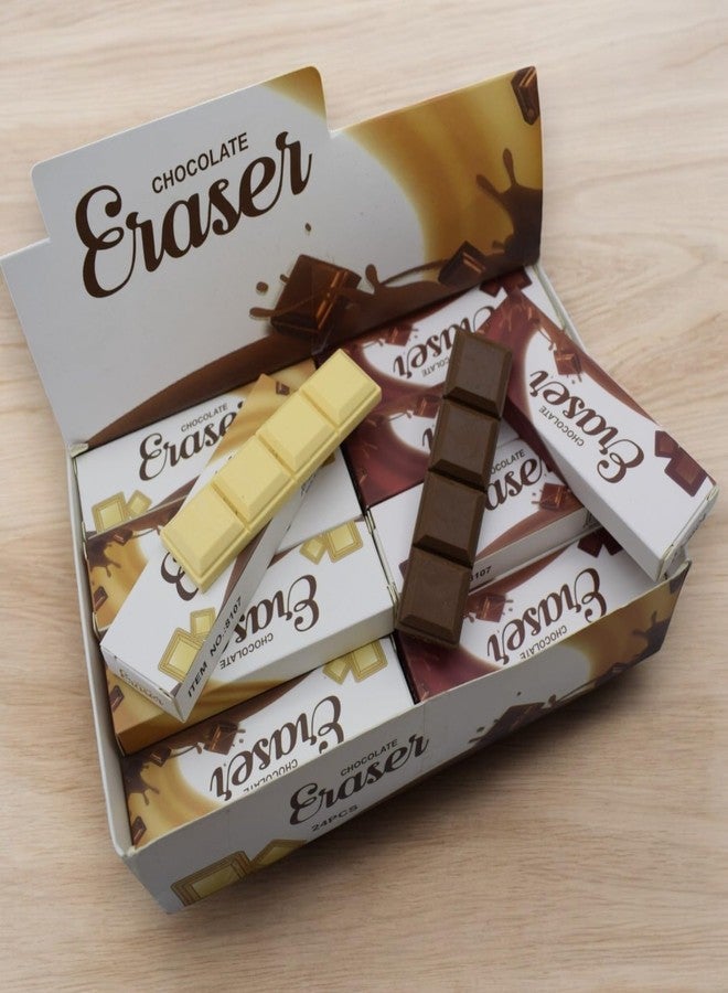 Asera Fancy Erasers for Birthday Return Gifts for Kids (Chocolate Erasers,Pack of 12) - Image 1